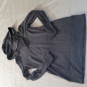Athleta heathered hooded sweatshirt dress